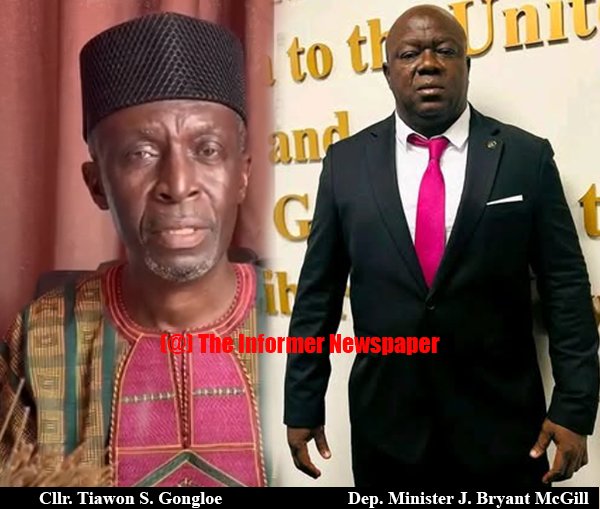 Cllr. Gongloe and Min. McGill