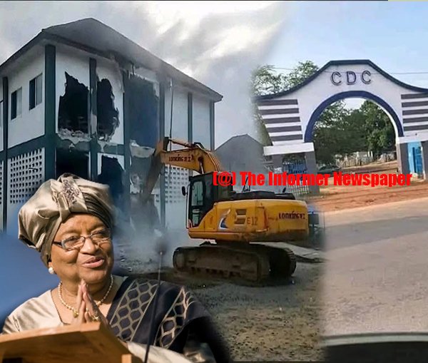Madam Sirleaf on CDC Hq